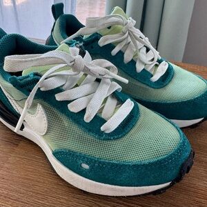 Nike Teal and White Athletic Shoes